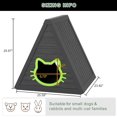 thumbnail image 2 of Triangle Outdoor Cat House - Resin Cat House, Elevated & Ventilated Cat Houses for Outdoor Cats in Garden, Patio, or Yard, 2 of 8