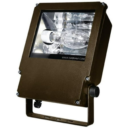 

Dabmar Lighting DF6585-BZ 12.90 x 9 x 3.50 in. 120-277 V 50 watts Powder Coated Cast Aluminum Medium HID Flood Fixture Light with Metal Halide Lamp Bronze