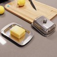 thumbnail image 3 of Stainless Steel Butter Dish with Lid Fridge Butter Dish, 3 of 5