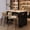 Black, variant on Mintazer 54" Kitchen Island Table with Foldable Drop‑Leaf Tabletop & 2 Door, 3‑in‑1 Storage Cabinet with Adjustable Shelves & Side Hooks for Kitchen Dining Room, Natural