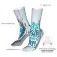 thumbnail image 4 of Gaeub Let's go Travel Print Sports Socks,No Heel Casual Mid-Tube Socks,Crew Socks for Women and Man For Trouser, Dress, Business, 4 of 7