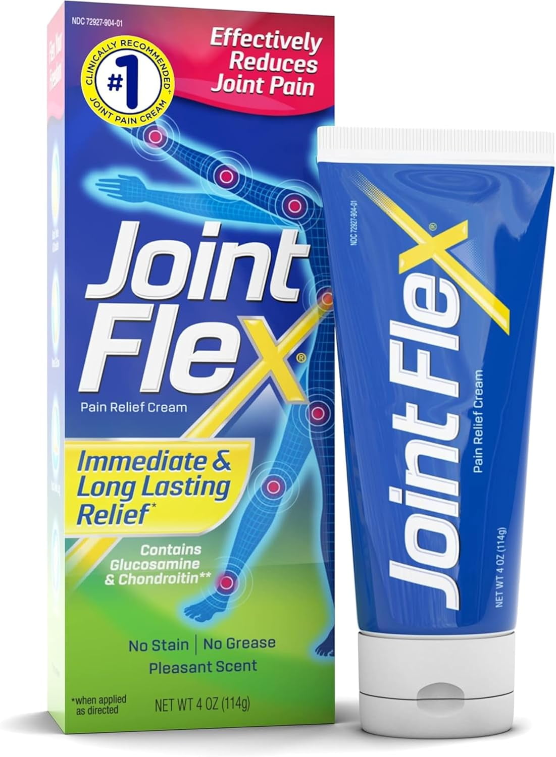 JointFlex Pain Relief Cream for Joint & Arthritis Pain, 4 Ounce Tube  HSA/FSA Eligible - Walmart.com
