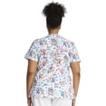 thumbnail image 5 of Cherokee Prints Scrubs Top For Women V-Neck Print CK616, XL, Paws For A Cause, 5 of 5