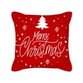 thumbnail image 1 of Funda de almohada navideña de dibujos animados, regalo de vacaciones de Papá Noel, funda de cojín cuadrada, 1 of 5