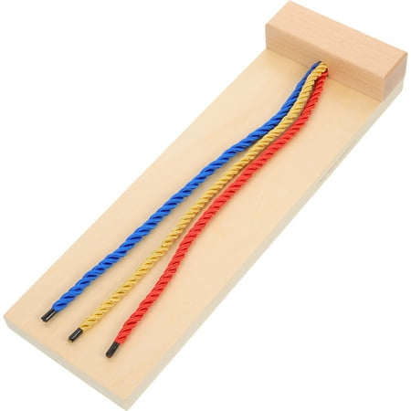 

Wooden Hair Braiding Toy Children Learning Toy Kids Learn to Braid Hair Aid Kids Accessory