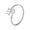Silver, variant on Stainless Steel Number Ring Personalized Fashion Minimalist Ring Electroplated Steel Band in Gold Finish or Silver Finish Number Jewelry
