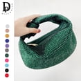 thumbnail image 2 of Bolso de mano anudado con diamantes de imitación para mujer, cartera de mano de lujo con lazo de Diamante, para banquete y fiesta, 2022 Fivean unisex, 2 of 2