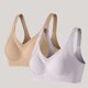 thumbnail image 2 of Mujeres Color Sólido Cuatro Filas Ajustable Inalámbrico Sujetador Levantamiento Reunión Diseño Plegable Comodidad Uso Diario, Ropa Interior Y Sujetadores de las Mujeres, 2 of 8