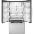 thumbnail image 2 of "GE Stainless Steel GWE19JSLSS 33"""" French Door Refrigerator with 18.6 cu. ft. Capacity Counter Depth Design LED Lighting Factory Installed Ice Maker and Turbo Cool Setting in Stainless Steel", 2 of 6