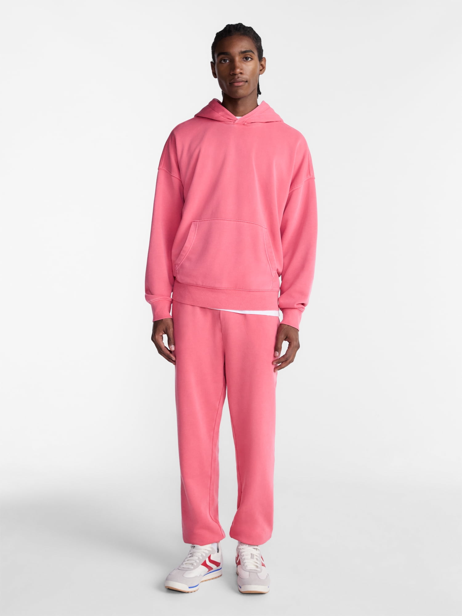 No Boundaries Oversized Hoodie with Long Sleeves, Men's XS-4XLT
