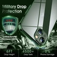 thumbnail image 5 of Crystal Clear Case for iPhone 13 Mini, [Not Yellowing] [Camera Protection] [Military Grade Drop Tested] Transparent Shockproof Protective Phone Case Soft Silicone Slim Cover, 5.4", Deep Green, 5 of 17