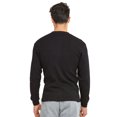 thumbnail image 2 of Men's Heavyweight Cotton Long Sleeve Thermal Top, Black L, 1 Count, 1 Pack, 2 of 4