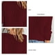 thumbnail image 5 of Suéter de mujer Prendas de punto de manga larga Cuello redondo Top de punto Color puro para Otoño Invierno, 5 of 6