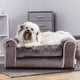 thumbnail image 4 of Cama para mascotas de lujo, a base de madera, tapizada en Minky, cojín ergonómico con funda decorativa extraíble,  ideal para perros y gatos, 4 of 9