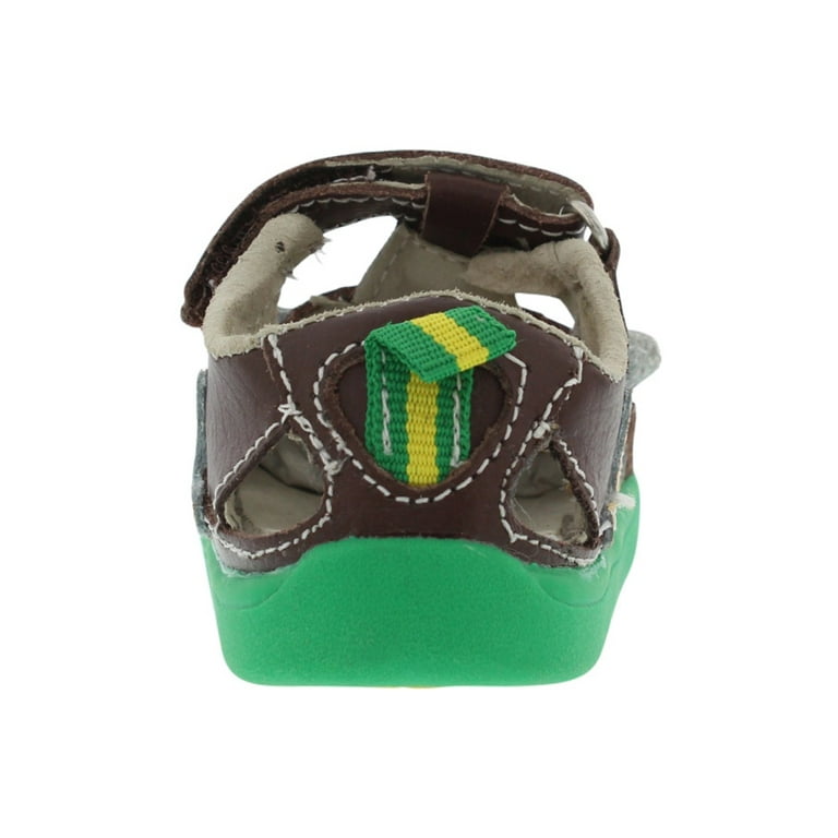 Zooligan Bobo The Monkey Baby Boys Shoes Size 11 Color Brown Green