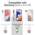 thumbnail image 2 of JETech Case for Samsung Galaxy A14 4G/5G 6.6-Inch, Non-Yellowing Shockproof Bumper Protective Phone Cover, Anti-Scratch Hard PC Back (Clear), 2 of 6