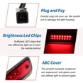 thumbnail image 4 of Luz de freno LED de tercera para Toyota Tacoma 2005-2015 No.8157004030 Luz de freno montada en alto roja luz de freno de nivel alto central trasero, 4 of 7