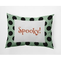 20" x 14" Simply Daisy Halloween Spooky Dots Polyester Indoor/Outdoor Pillow, Mint Green Qty 1