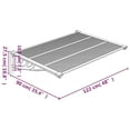 thumbnail image 6 of vidaXL Door Canopy Porch Awning Outdoor Black and Transparent Polycarbonate, 6 of 54