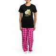 thumbnail image 4 of CafePress - Wakey Wakey Eggs N Bakey Women's Dark Pajamas - Women's Short Sleeve Print T-Shirt and Pants Dark Cotton Pajama Set, 4 of 7
