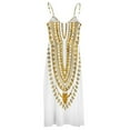 thumbnail image 6 of DASHIKI WAKANDANGOLD Sleeveless Dress prom dresses Female dress, 6 of 6