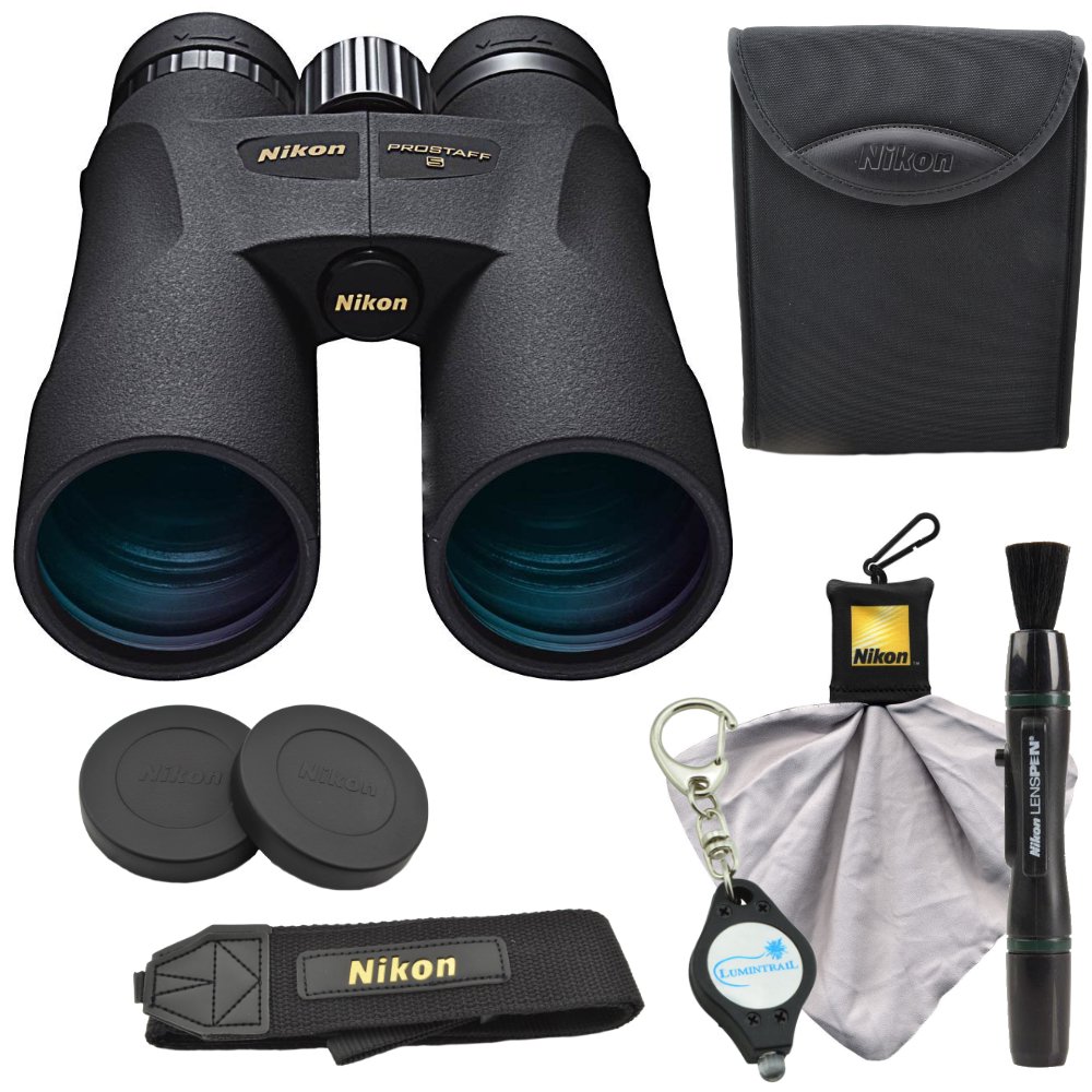 Nikon PROSTAFF 5 10X50 Binocular w/ Cleaning Cloth, Lens Pen, Keychain