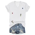thumbnail image 5 of WEAIXIMIUNG T-Shirts pour Femmes Graphiques Ajustés T-Shirt Drôle pour Femmes à Imprimé Pingouin, 5 of 5