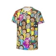 thumbnail image 3 of Rick And Morty Kids' Short Sleeve T-Shirt Print Tee Shirts For Boys & Girls Summer Casual Wear Fashion Top Blouse Large, 3 of 9