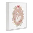 thumbnail image 2 of Stupell Industries Shabby Chic Queen Swan with Florals White Framed Giclee Art, 12 x 12, by Christine Simpson Art, 2 of 8