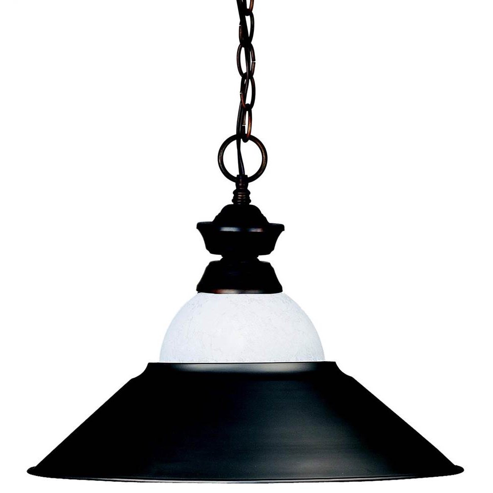 36 in. Chain Pendant Light in Olde Bronze Finish