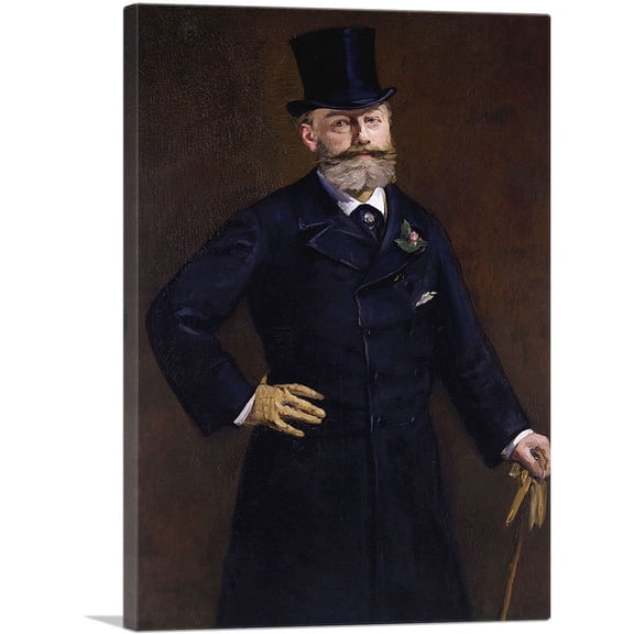 ARTCANVAS Portrait of M. Antonin Proust 1880 Canvas Art Print by Edouard Manet - Size: 40" x 26" (0.75" Deep)