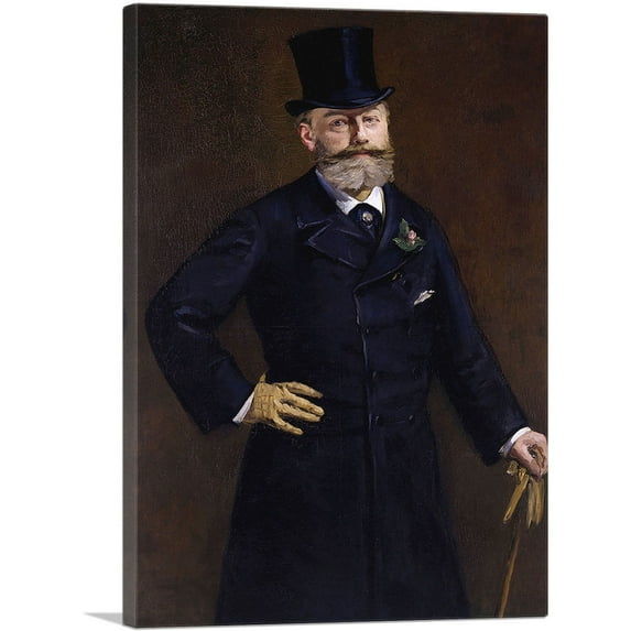ARTCANVAS Portrait of M. Antonin Proust 1880 Canvas Art Print by Edouard Manet - Size: 40" x 26" (0.75" Deep)
