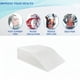 thumbnail image 1 of Almohada de espuma viscoelástica para elevar las piernas, cuña para pies y rodillas, funda lavable y extraíble, cómoda almohada de apoyo para elevar, 1 of 8