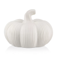 thumbnail image 1 of Bouclair White Decorative Ceramic Pumpkin, 1 of 2