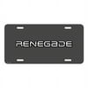 Jeep Renegade on Front Mesh Grill Graphic Special Aluminum Metal License Plate
