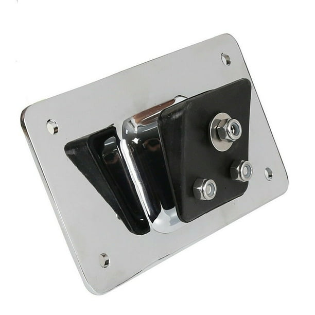 Laydown Chrome License Plate Mounting Bracket For Harley Sportster Dyna