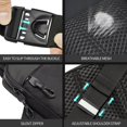 thumbnail image 4 of Bandolera LKEX Mini para hombre y mujer, impermeable, nailon, color negro, 4 of 7