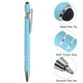 thumbnail image 4 of Unique Bargains Ballpoint Pen with Stylus Tip Metal Pen Black Ink 1.0mm Medium Point Stylus Pen Style 1, Light Blue 12 Pack, 4 of 5