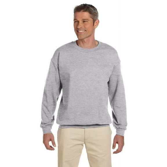The Gildan Adult Heavy Blend 8 oz, 50/50 Fleece Crew - SPORT GREY - XL