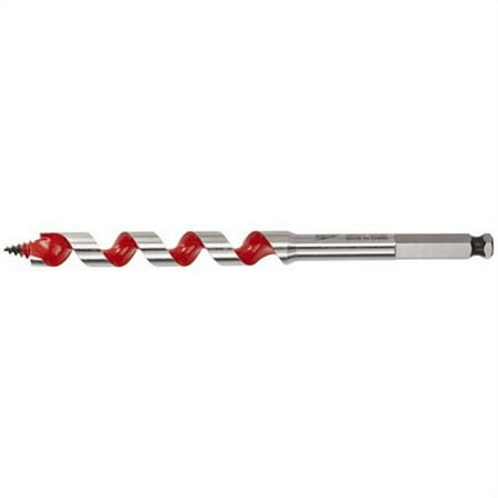 UPC: 0045242225743 | Milwaukee 48-13-0373 Ship Auger Bit  Wide Flute  3 in L Flute  Hex Shank  5/16 in Dia Shank