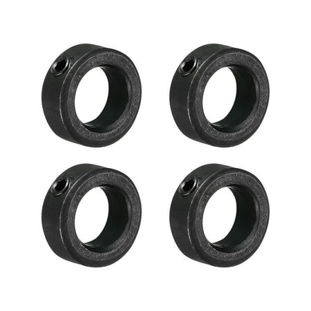 

Uxcell Shaft-Collar 9/16 Bore Carbon Steel Set Screw Clamping Black 4 Pack