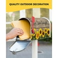 thumbnail image 3 of Sunflower Magnetic Mailbox Covers 21"x25.5", Live Love Laugh Sunflower Farm Mailbox Wraps Standard Size Vintage Wood Grain Post Letter Box Cover for Garden Yard Home Patio Decor, 3 of 6