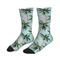 thumbnail image 4 of Crew Socks for Women Men Athletic - Hawaiian Style Flamingo Soft Comfort Breathable Mid-Calf Sole Running Socks Womens Men, 4 of 7