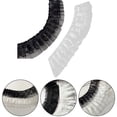 thumbnail image 4 of SPRING 5 Yards Lace Chiffon Pleated Ruffle Trim Embroidery Ribbon Black/White Polyester Yarn For Sewing/scrapbooking/card Making black, 4 of 6