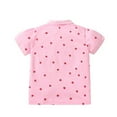 thumbnail image 6 of WOLLED Kids Baby Girls V-Neck T-Shirt Toddler Printed Short Sleeve Tees for 3-8 Years Summer Cotton Shirt, 6 of 9