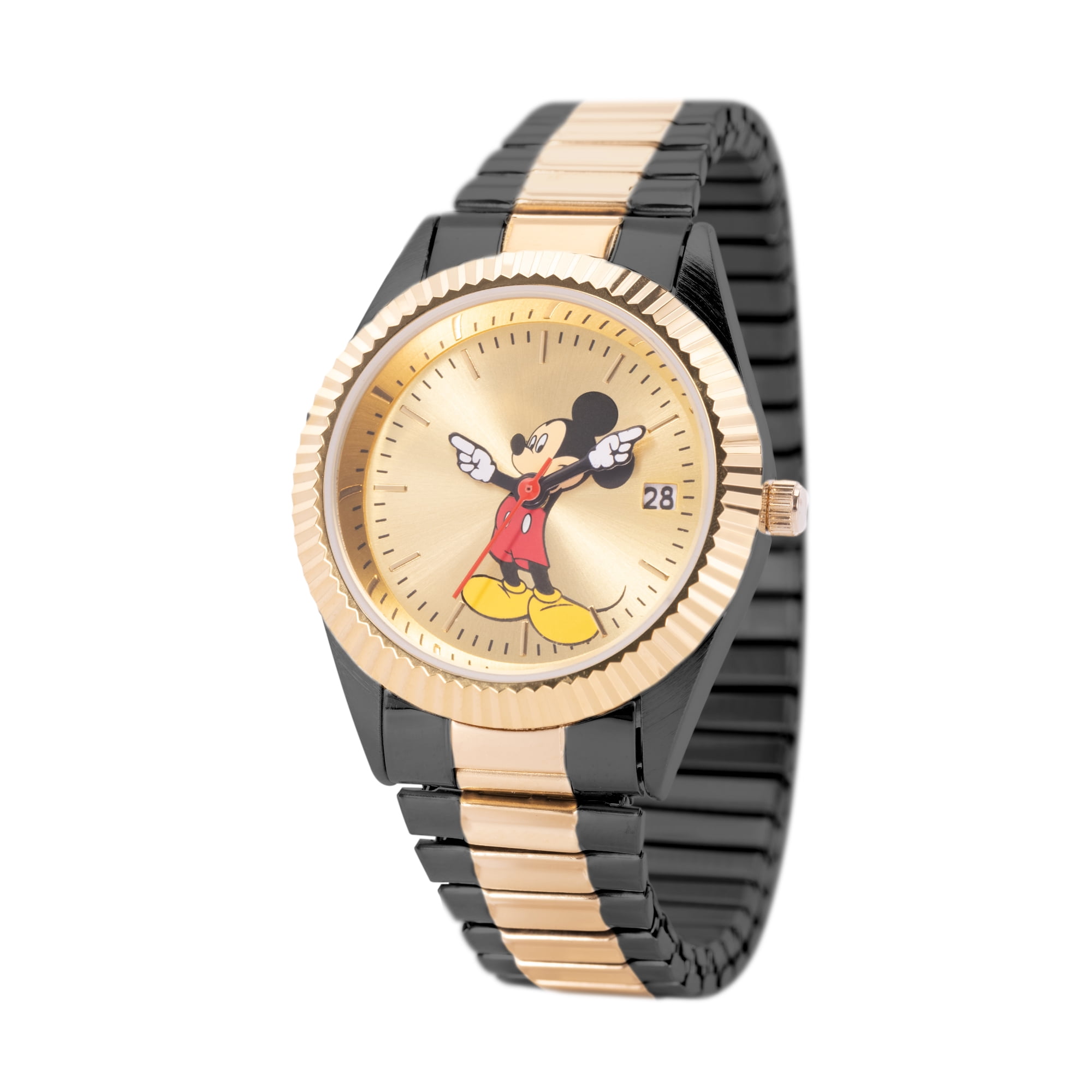 Disney Men's Mickey Mouse Gold and Silver Watch MCK339