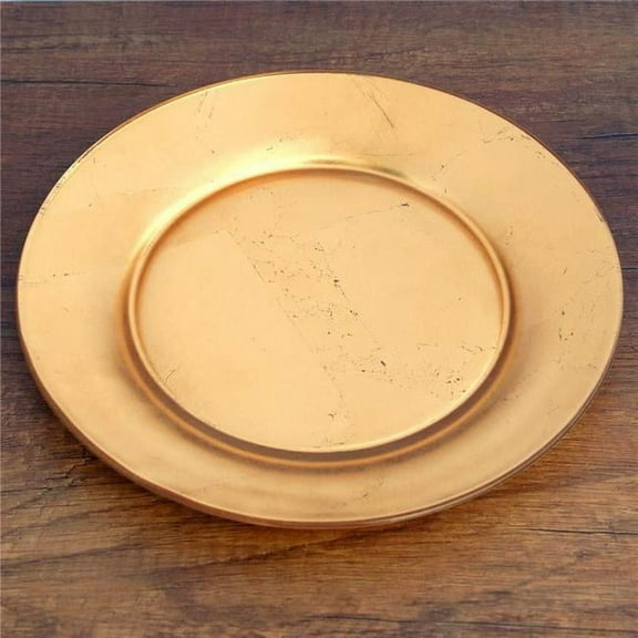 Red Pomegranate 0981-1 Gilt Premiere Gilded Dinner Plate, Gold