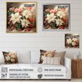 thumbnail image 4 of Designart "Poinsettias love expression" Floral Floater Framed Canvas Print, 4 of 7