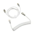 thumbnail image 3 of Custom Coiled Keyboard Cable, Fast Charging, Wide Compatible, Type C Plug, Double Sleeve, Scope Of Application For USB C To USB A Keyboard, 3 of 8