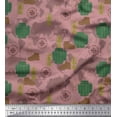 thumbnail image 1 of Soimoi Rayon Fabric Bag,Direction Compass & Shoes Travel Print Fabric by Yard 42 Inch Wide, 1 of 3